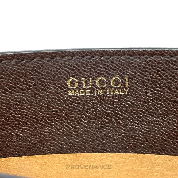 🔴 Gucci G Card Holder Wallet - Brown Leather - Picture 5 of 6